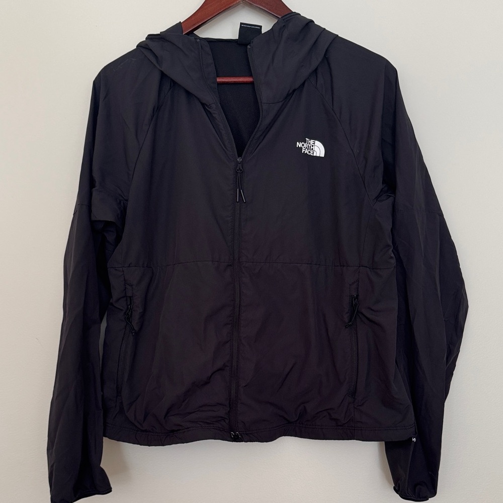 The North Face Black Hooded Windbreaker